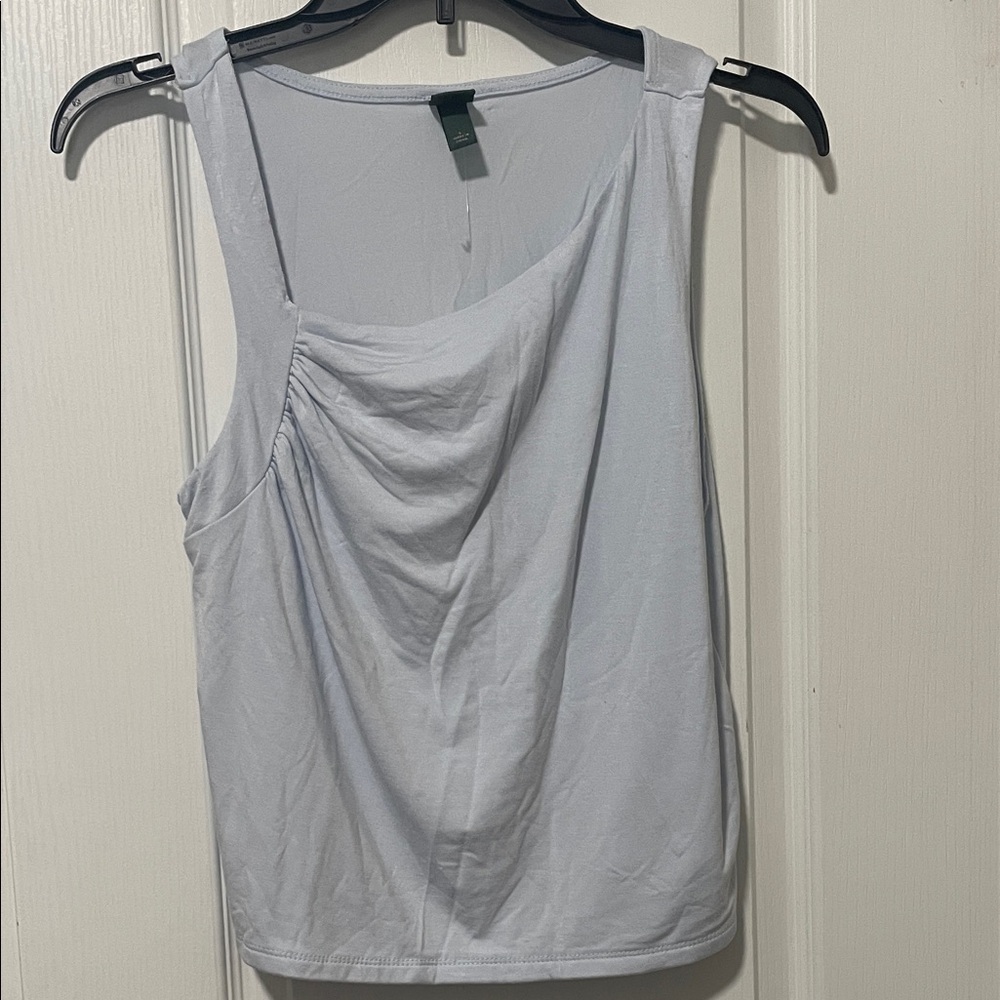 wild fable Pale Blue Draped Tank Top
